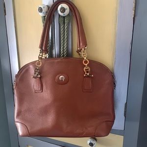 Vintage leather tote